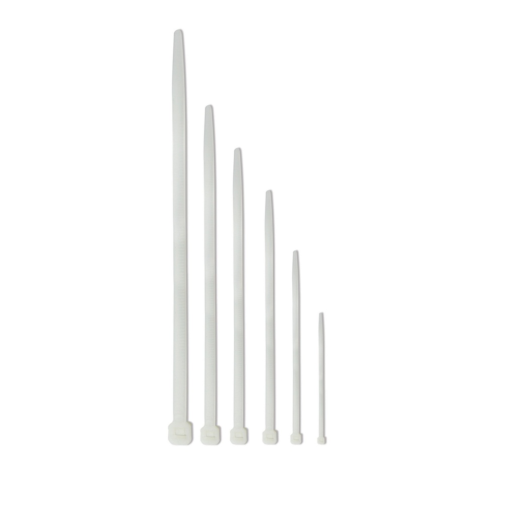 AMARRE PLASTICO 20 CMS BLANCO 100UND