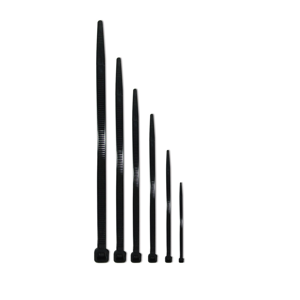 AMARRE PLASTICO 30 CMS NEGRO 100UND